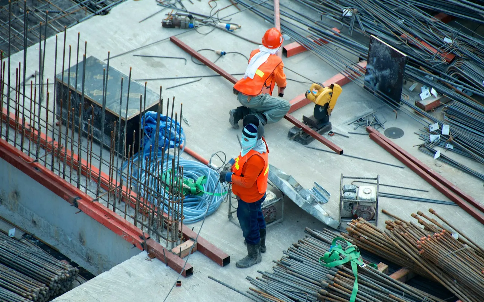 Construction site representing loans and credit for building